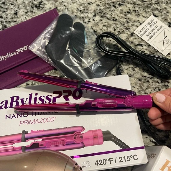 ❌BaBylissPRO Nano Titanium Hair Dryer and Straightener Set Mini LIMITED Edition❌ - Picture 9 of 11